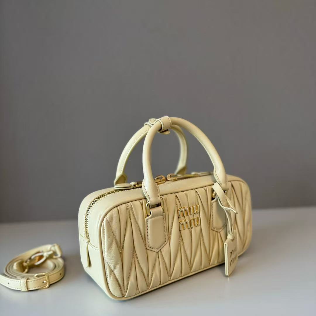 Miu Miu Arcadie matelassé nappa leather mini-bag