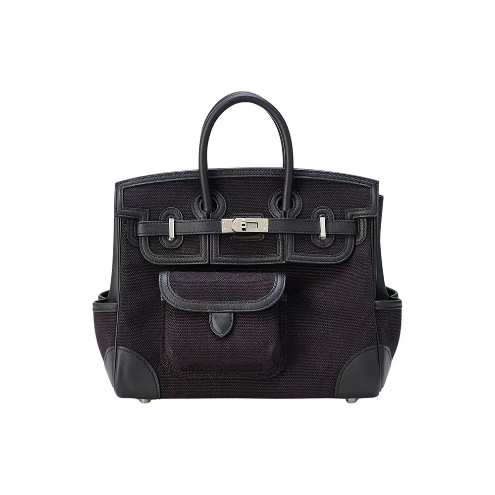 Hermès Birkin Cargo 25 Canvas Swift Bag Palladium Hardware