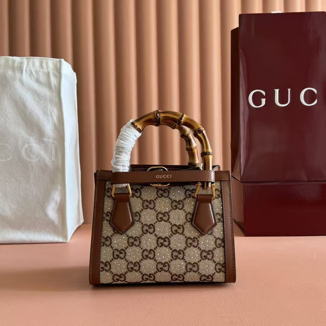 Gucci Diana crystals small tote bag (Replica)