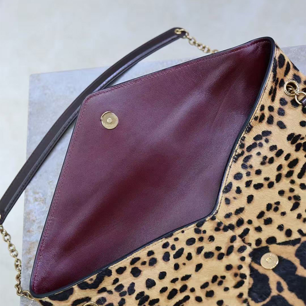 Saint Laurent CASSANDRE large pouch on chain in pony hair leather (Replica)