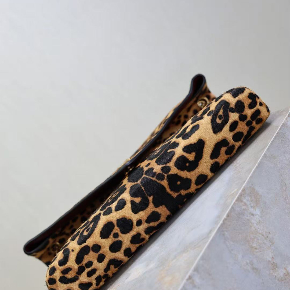 Saint Laurent CASSANDRE large pouch on chain in pony hair leather (Replica)