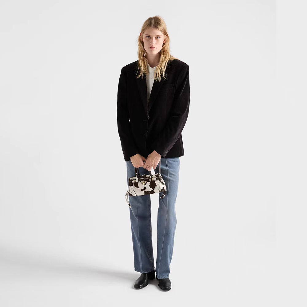 Prada Bonnie mini printed leather handbag (Replica)