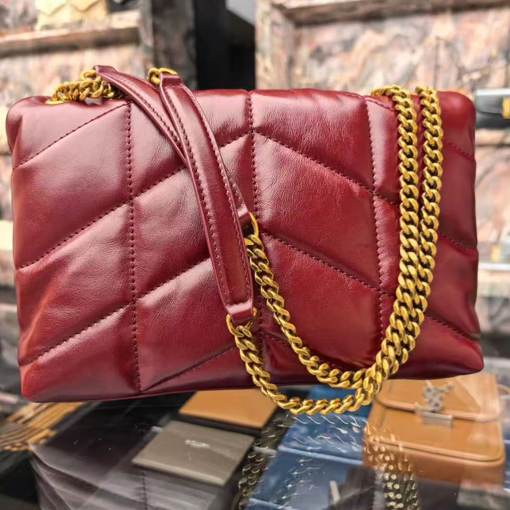 Saint Laurent PUFFER medium in shiny leather (Replica)