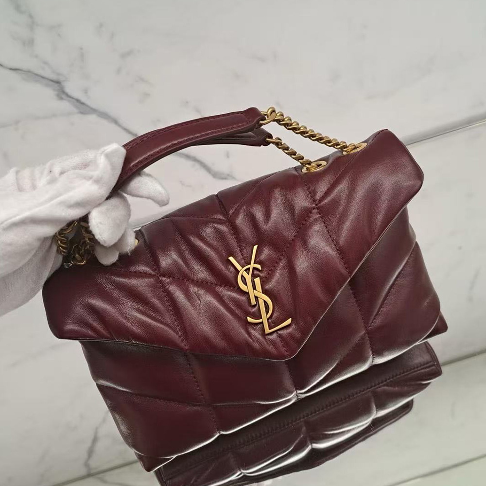 Saint Laurent PUFFER medium in shiny leather (Replica)