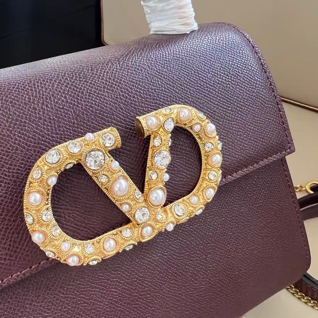 Valentino Small Vsling Handbag With Jewel Embroidery (Replica)