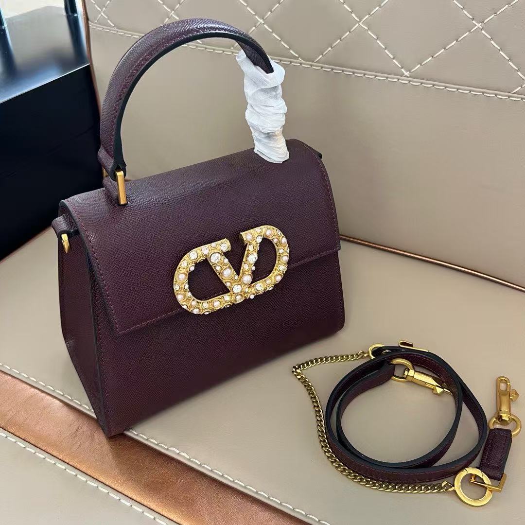 Valentino Small Vsling Handbag With Jewel Embroidery (Replica)