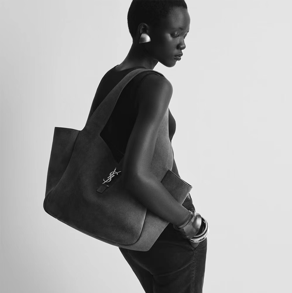 Saint Laurent YSl Le 5 A 7 Bea suede tote bag