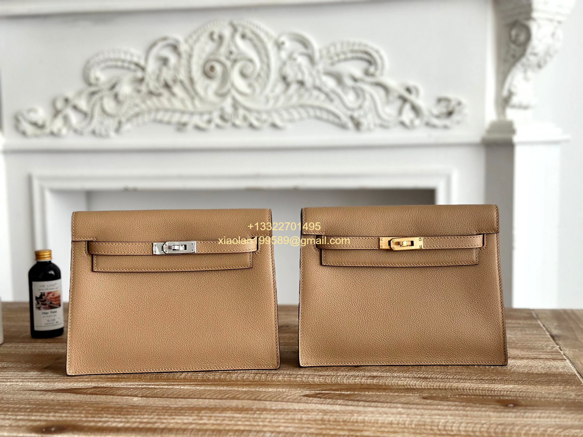 Hermès Swift Kelly Danse Bag in Weimaraner Grey, Fully Handmade High-end Customization. - Jinteng Luxury Collection bags