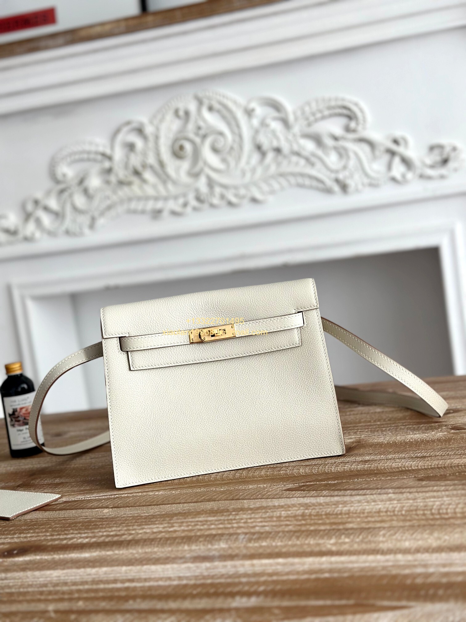 Hermès Swift Kelly Danse Bag in Milky White, Fully Handmade High-end Customization. - Jinteng Luxury Collection bags
