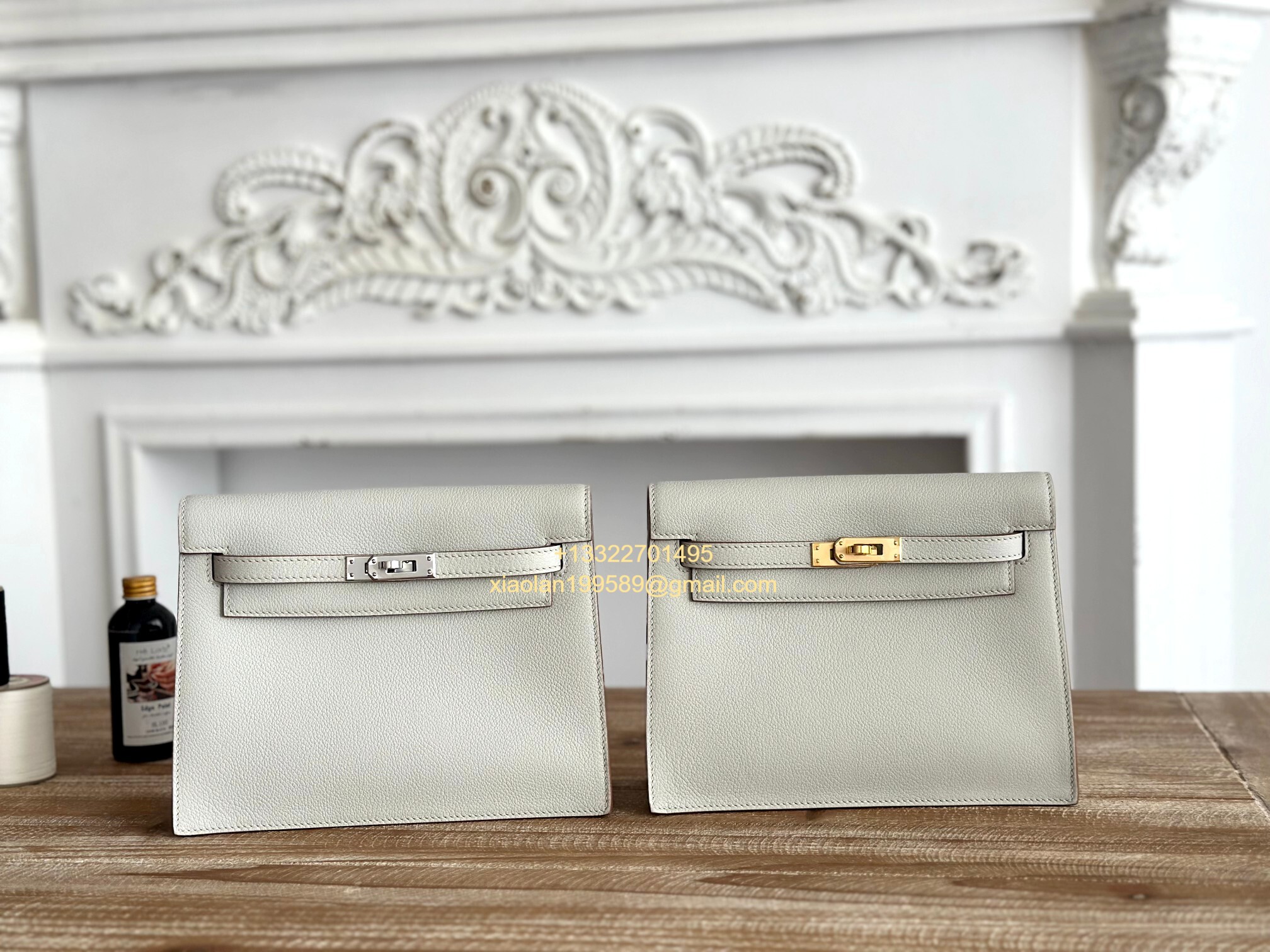 Hermès Swift Kelly Danse Bag in Pearl Grey, Fully Handmade High-end Customization. - Jinteng Luxury Collection bags