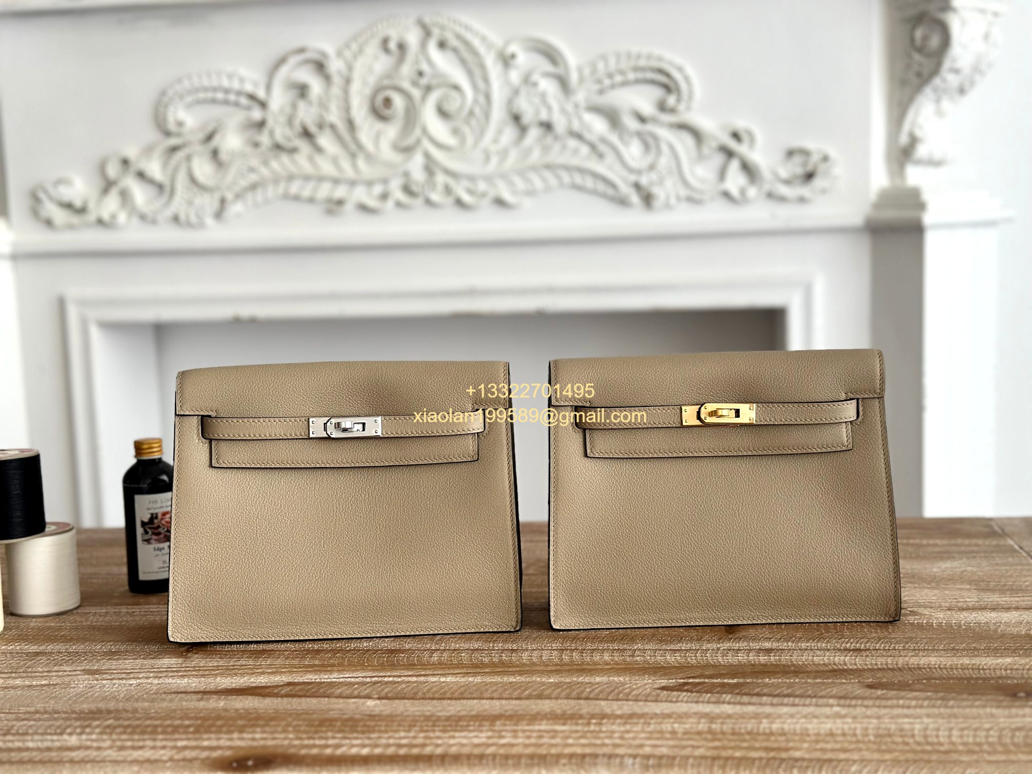 Hermès Swift Kelly Danse Bag in Milk Tea, Fully Handmade High-end Customization. - Jinteng Luxury Collection bags