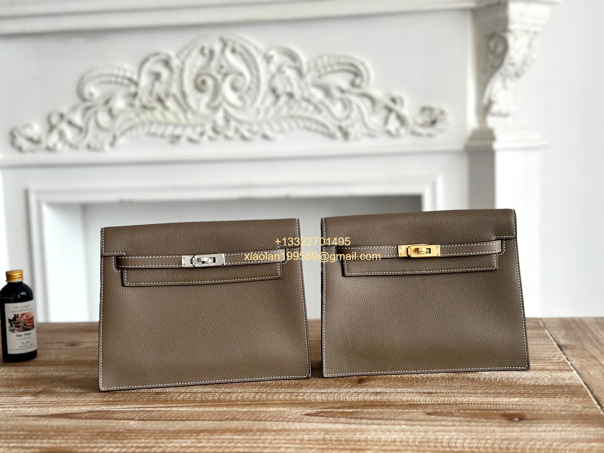 Hermès Swift Kelly Danse Bag in Elephant Grey, Fully Handmade High-end Customization. - Jinteng Luxury Collection bags