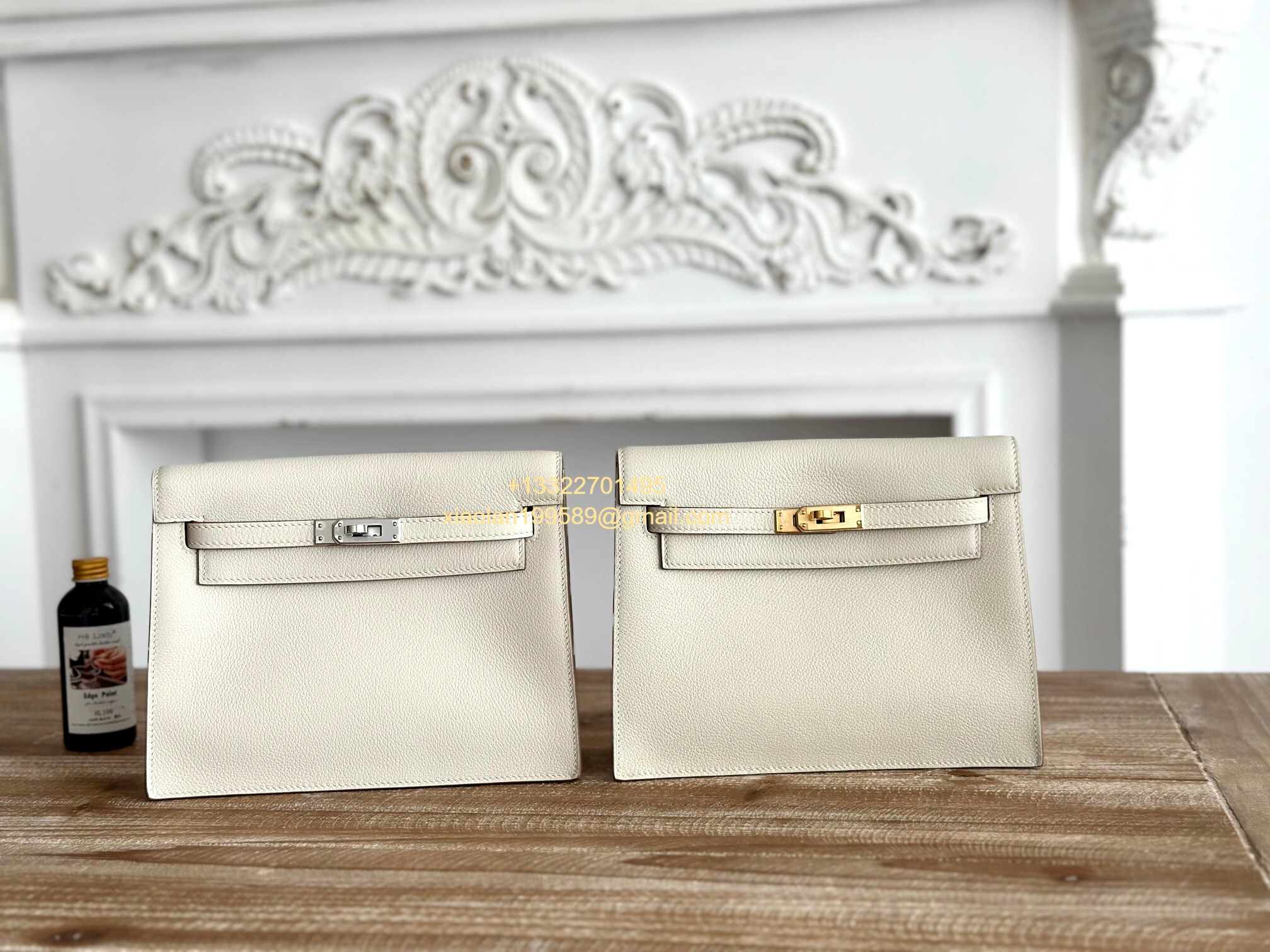 Hermès Swift Kelly Danse Bag in Milky White, Fully Handmade High-end Customization. - Jinteng Luxury Collection bags