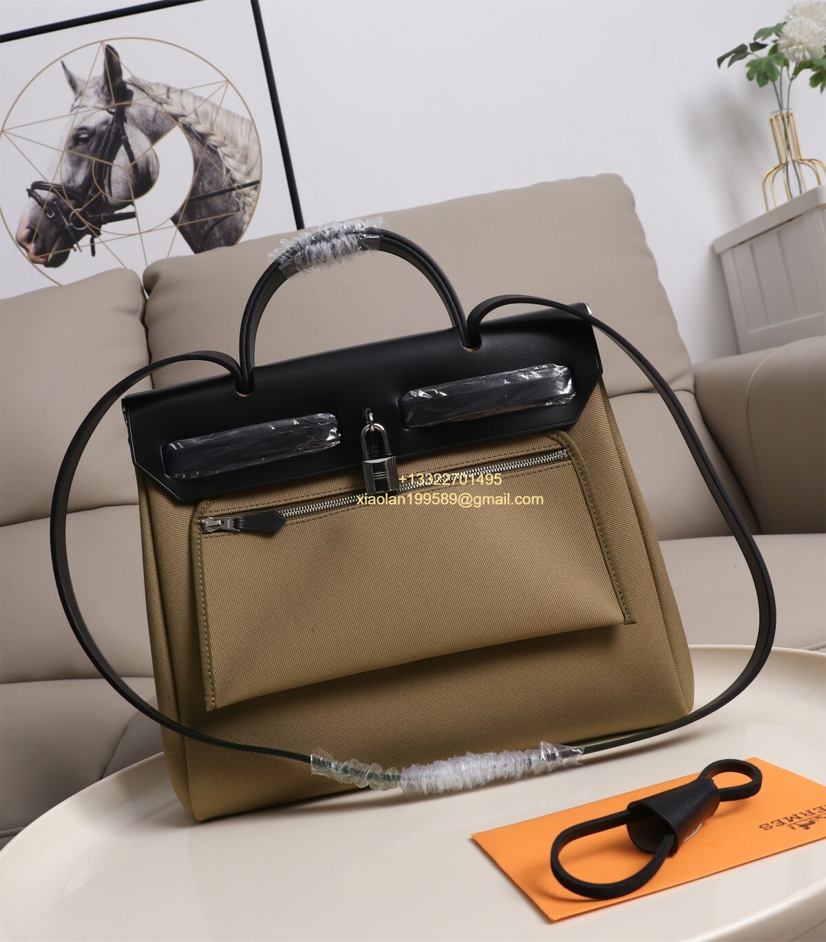 Hermès Herbag Zip 31 Bag, Original Custom Stainless Steel Hardware, French Factory Leather, Imported Double-layer High-dimensional Waterproof Canvas Material. - Jinteng Luxury Collection bags