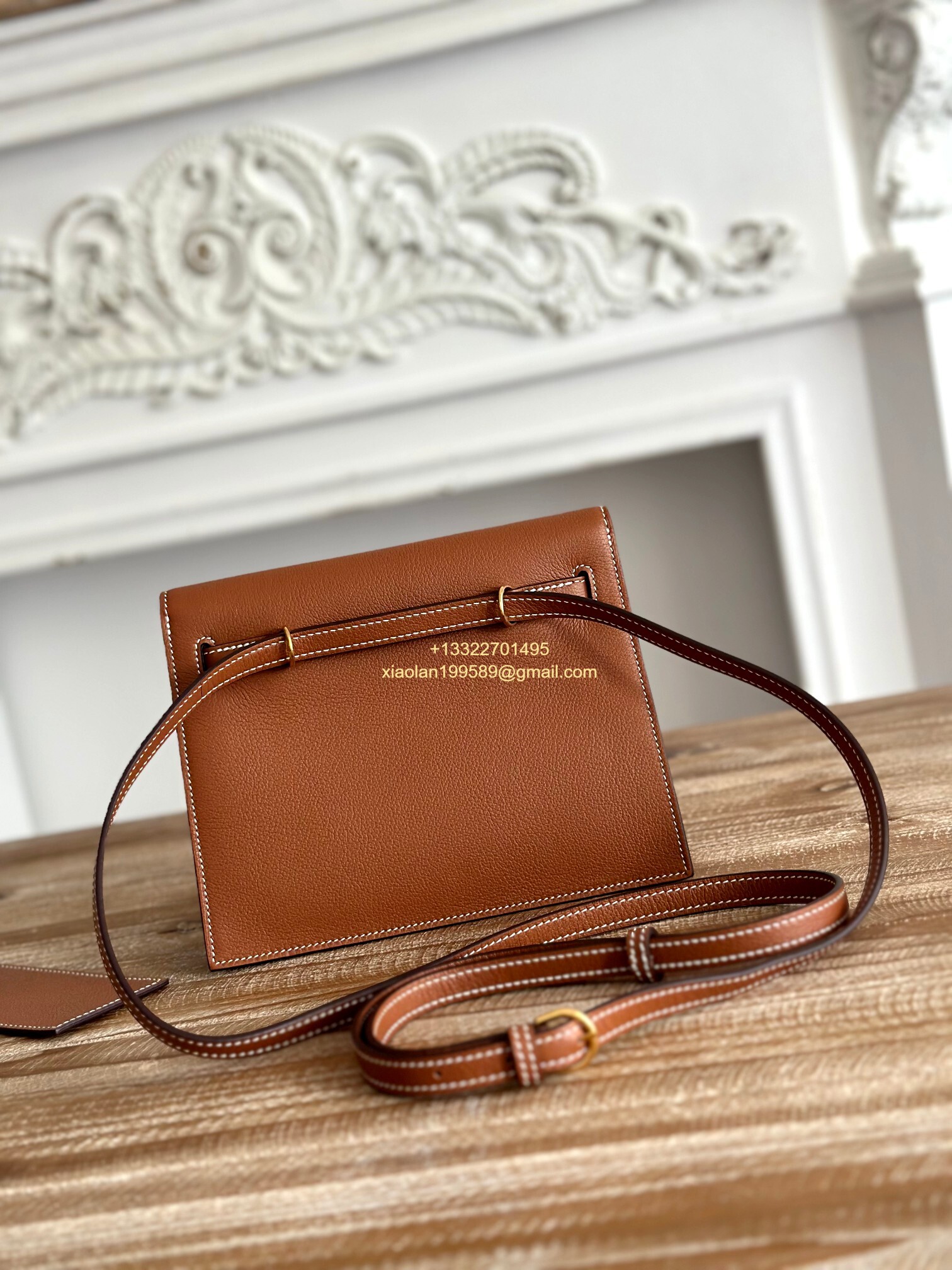 Hermès Swift Kelly Danse Bag in Gold Brown, Fully Handmade High-end Customization. - Jinteng Luxury Collection bags