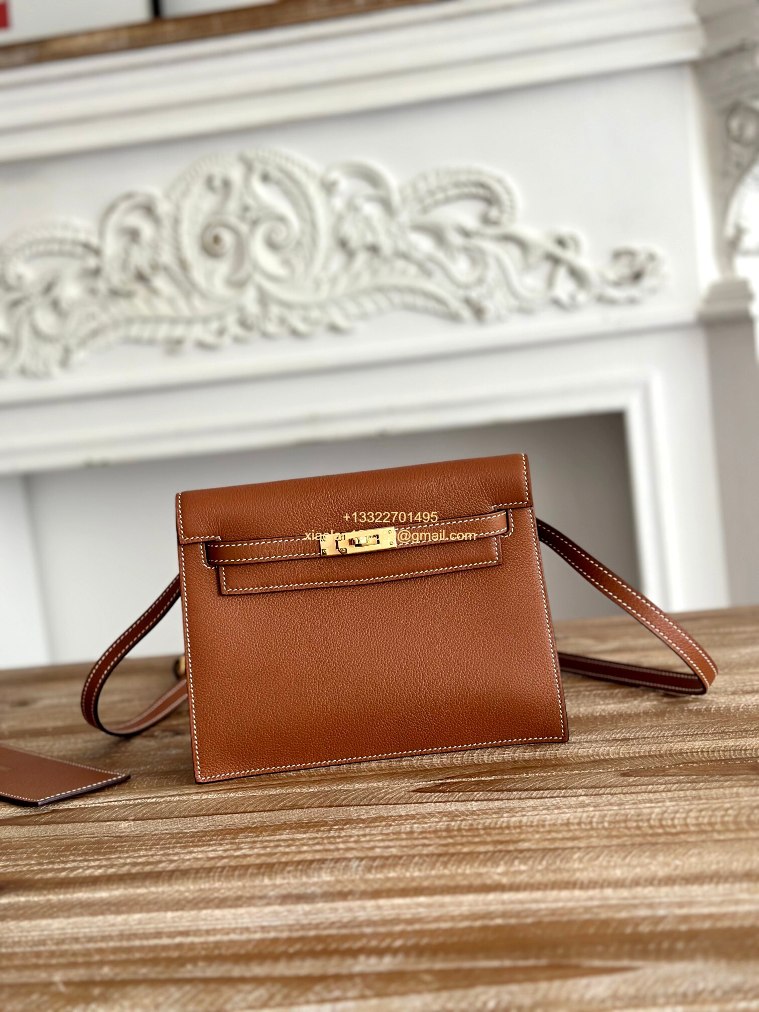 Hermès Swift Kelly Danse Bag in Gold Brown, Fully Handmade High-end Customization. - Jinteng Luxury Collection bags