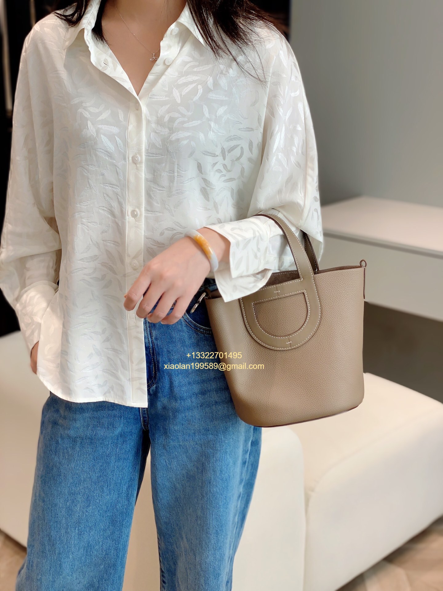 ChatGPT said: Hermès In-The-Loop 18/23 Bag in Taurillon Clemence (TC) and Swift Leather, Hand-stitched with Beeswax Thread. Color: Vert Comics. - Jinteng Luxury Collection bags