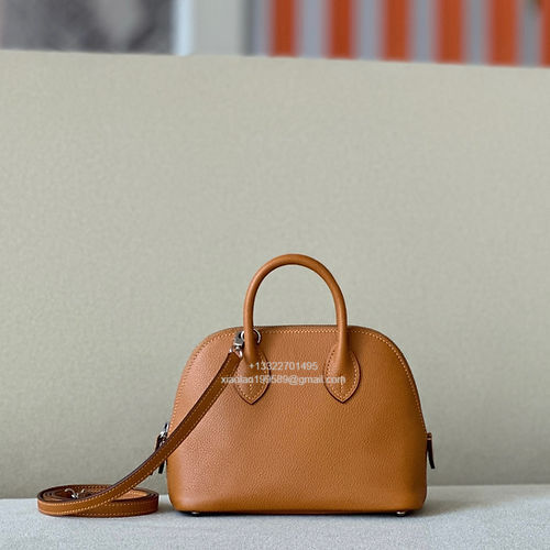 Hermès Bolide 19cm in Evercolor Leather, Fully Handmade, Color: Caramel - Jinteng Luxury Collection bags