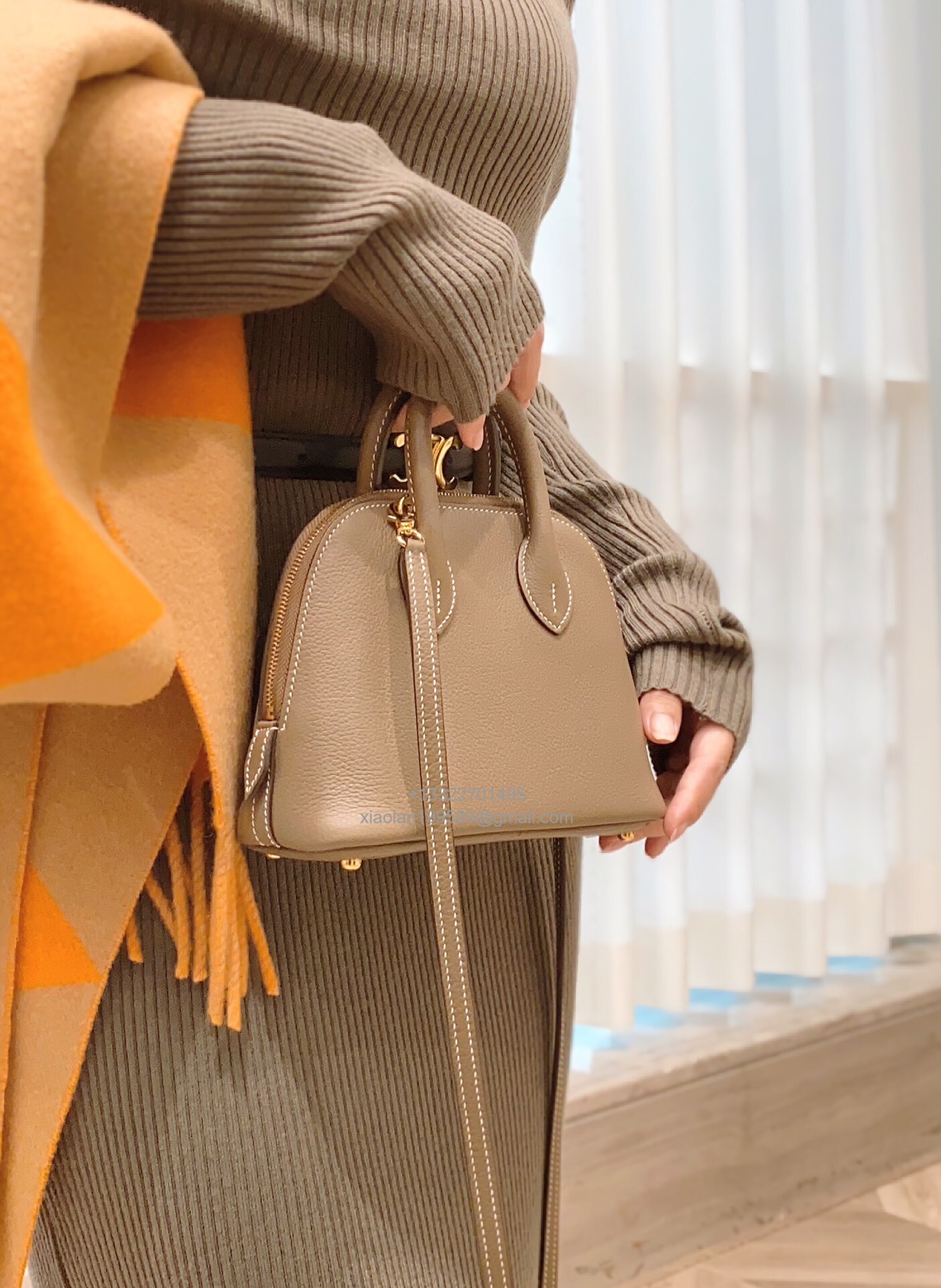 Hermès Bolide 25/27/31CM in epsom Leather, Fully Handmade, Color:Black - Jinteng Luxury Collection bags