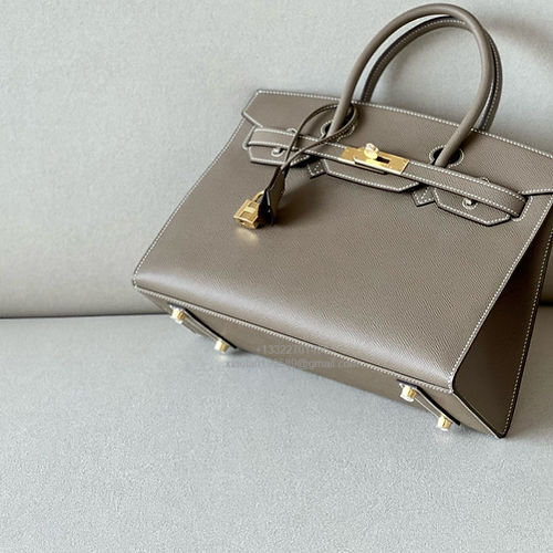 Hermès Birkin 25/30/35cm, handcrafted with imported French Epsom leather – Elephant Grey - Jinteng Luxury Collection bags