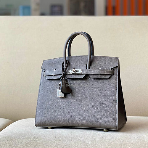 Hermès Birkin 25/30/35cm, handcrafted with imported French Epsom leather – Gris Tin - Jinteng Luxury Collection bags