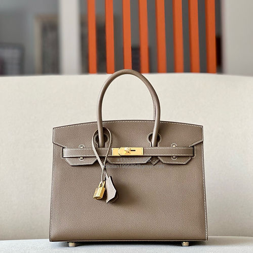Hermès Birkin 25/30/35cm, handcrafted with imported French Epsom leather – Elephant Grey - Jinteng Luxury Collection bags