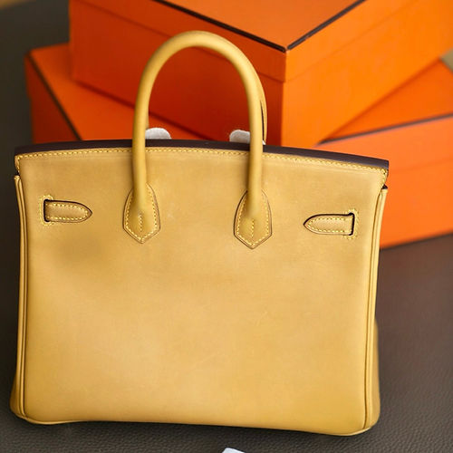 Hermès Birkin 25/30/35cm in Imported Saddle Leather, Handcrafted – Color: Chick Yellow - Jinteng Luxury Collection bags