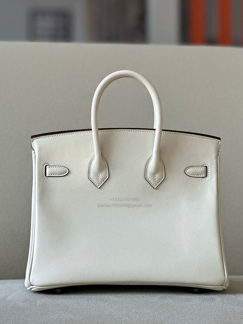 Hermès Birkin 25/30/35cm, handcrafted with imported French SWIFT leather – Cream White - Jinteng Luxury Collection bags