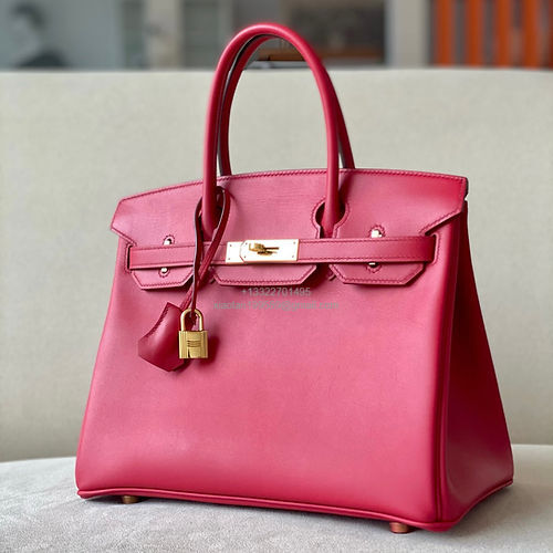 Hermès Birkin 25/30/35cm in Imported Saddle Leather, Handcrafted – Color:Heart Red - Jinteng Luxury Collection bags