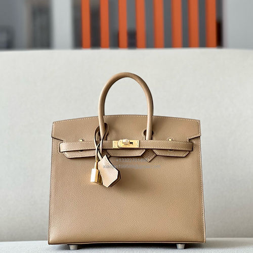 Hermès Birkin 25/30/35cm, handcrafted with imported French Epsom leather – Milk Tea Color - Jinteng Luxury Collection bags