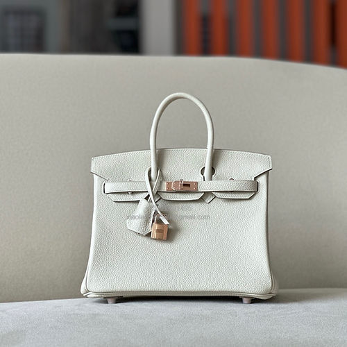 Hermès Birkin 25/30/35cm, handcrafted with togo leather –Milkshake White - Jinteng Luxury Collection bags