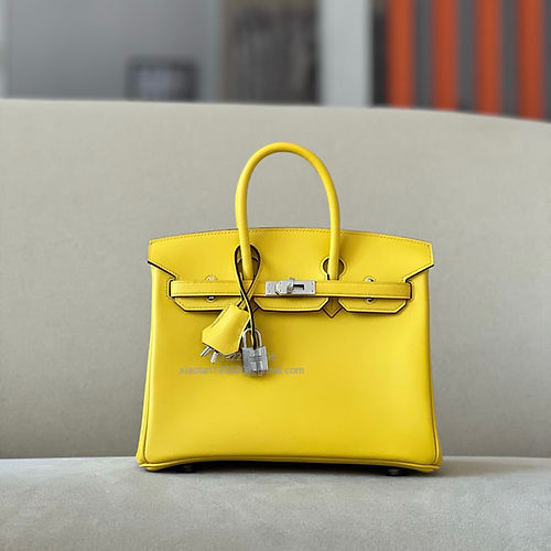 Hermès Birkin 25/30/35cm, handcrafted with imported French SWIFT leather – Naples Yellow - Jinteng Luxury Collection bags