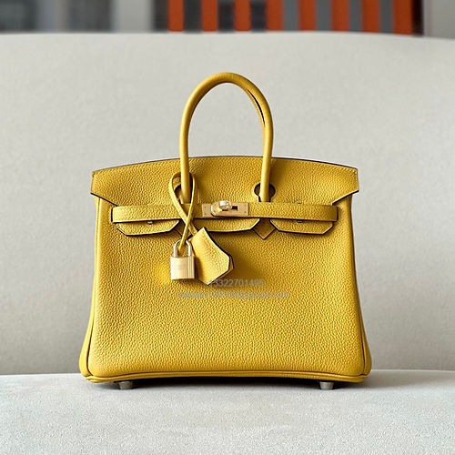 Hermès Birkin 25/30/35cm, handcrafted with togo leather –Amber Yellow - Jinteng Luxury Collection bags