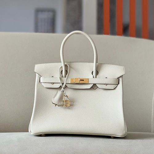 Hermès Birkin 25/30/35cm, handcrafted with imported French Epsom leather – Milky White - Jinteng Luxury Collection bags