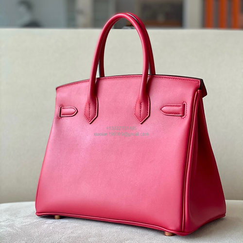 Hermès Birkin 25/30/35cm in Imported Saddle Leather, Handcrafted – Color:Heart Red - Jinteng Luxury Collection bags