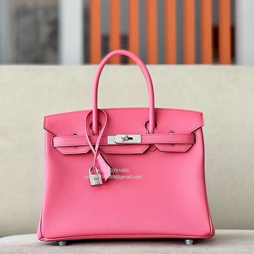 Hermès Birkin 25/30/35cm, handcrafted with imported French Epsom leather – Rose Lipstick - Jinteng Luxury Collection bags