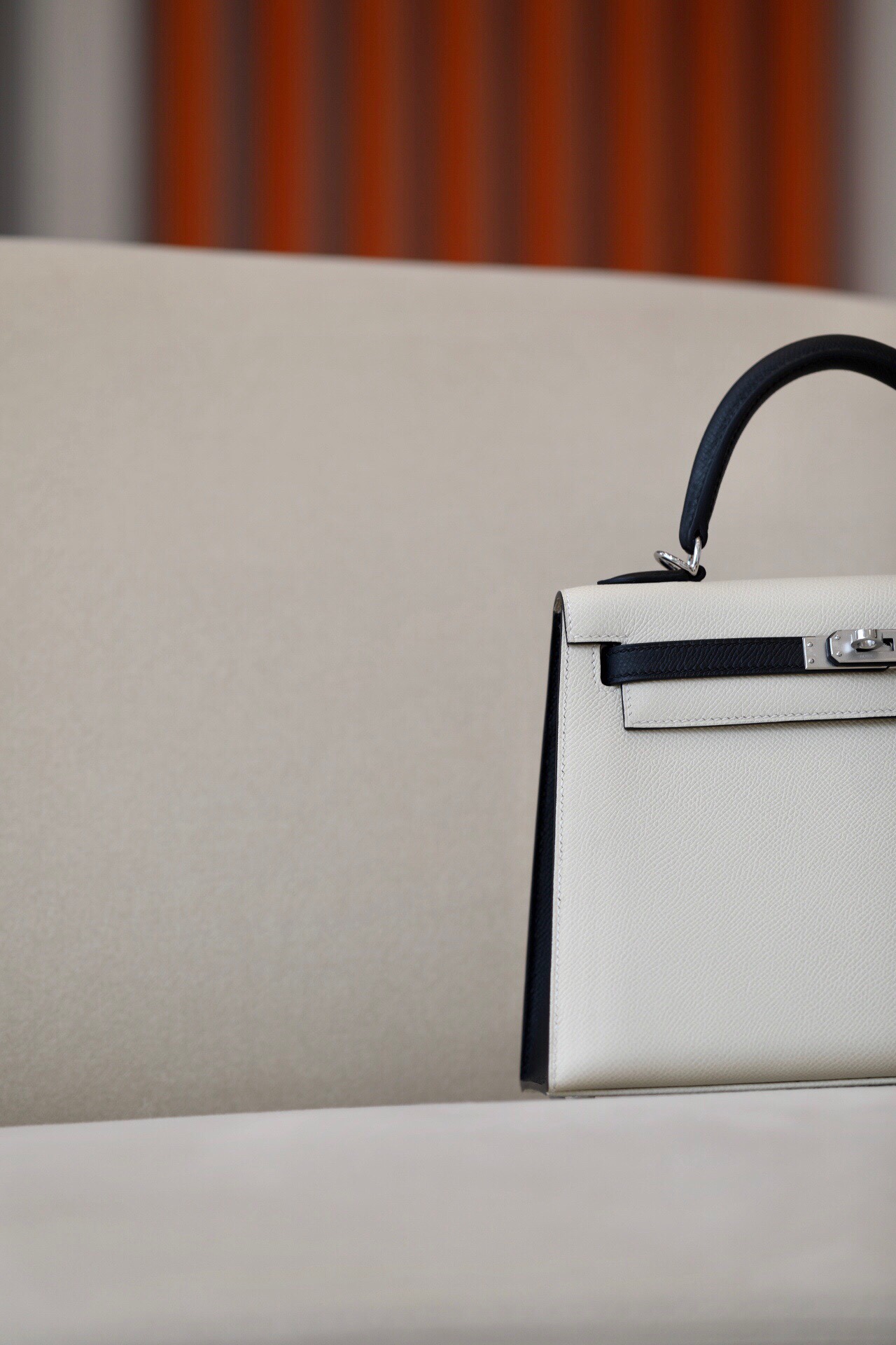 Hermès Kelly 25/28/32cm in Epsom leather, fully hand-stitched with waxed thread, customized in color-block design. - Jinteng Luxury Collection bags