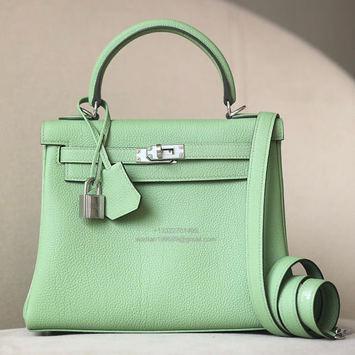 Hermès Kelly 25/28/32cm, Premium Handcrafted Customization in Original Togo Leather – Avocado Green - Jinteng Luxury Collection bags