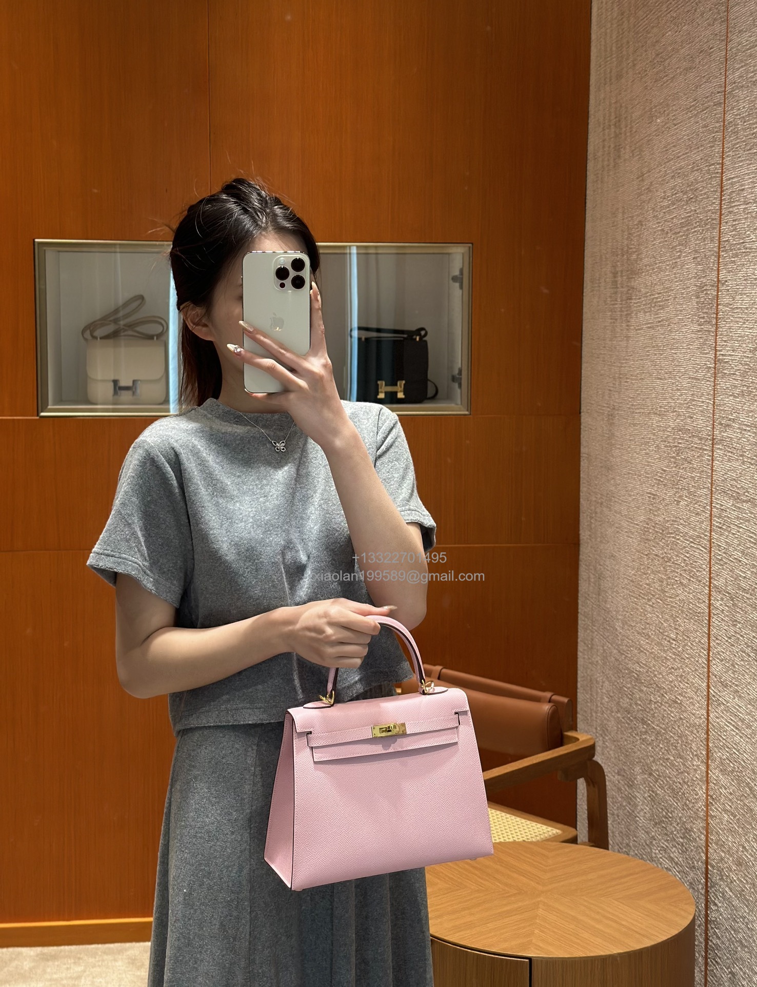 Hermès Kelly Handbag in Royal Blue Epsom Cowhide Leather, Purely Handcrafted, High-End Customization Edition - Jinteng Luxury Collection bags