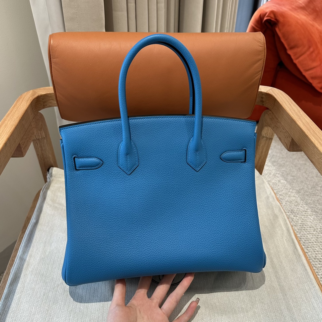 Hermès Birkin 25/30/35cm, handcrafted with togo leather –B3/Blue Zanzibar - Jinteng Luxury Collection bags