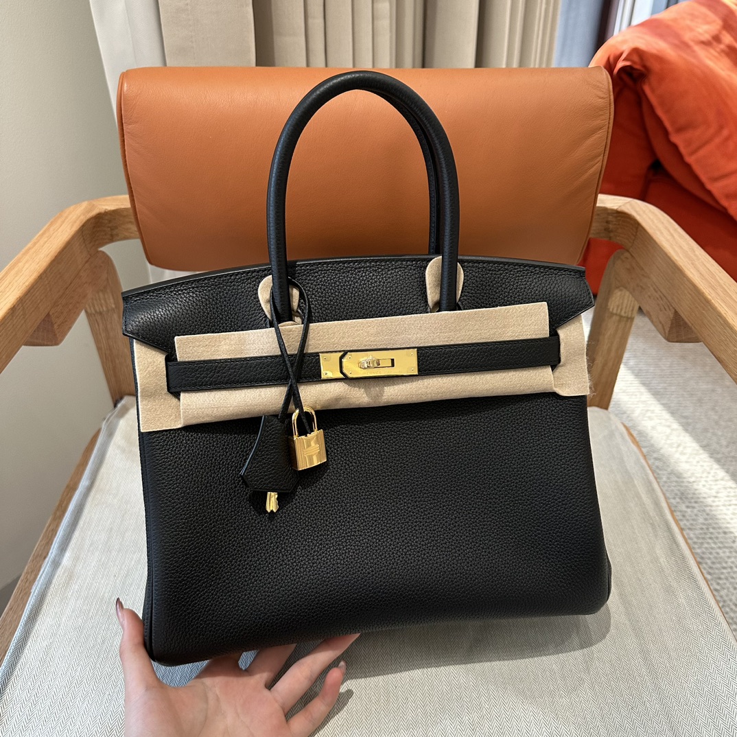 Hermès Birkin 25/30/35cm, handcrafted with togo leather –Black - Jinteng Luxury Collection bags