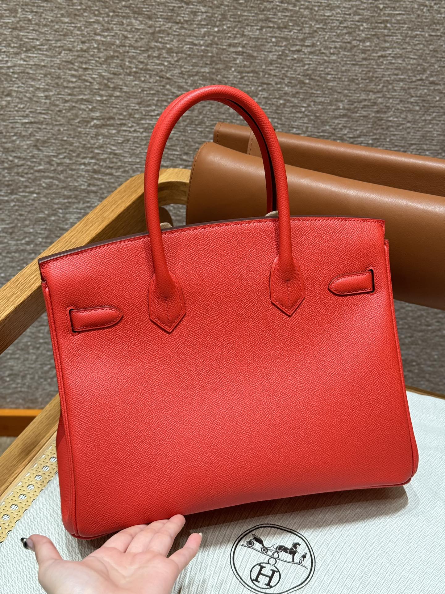 Hermès Birkin 25/30/35cm, handcrafted with imported French Epsom leather – S3/Rouge Coeur - Jinteng Luxury Collection bags