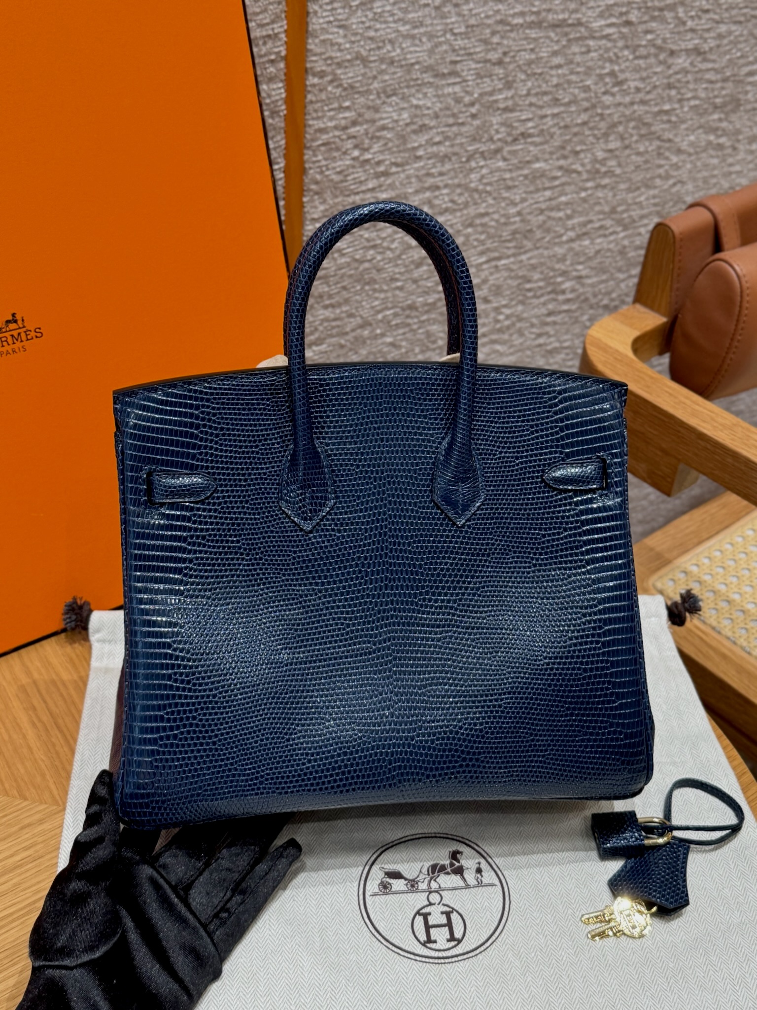 Birkin – Imported French lizard skin, premium stainless steel with 18K gold-plated hardware, fully handcrafted luxury custom-made ‼️ Blue Presse. - Jinteng Luxury Collection bags