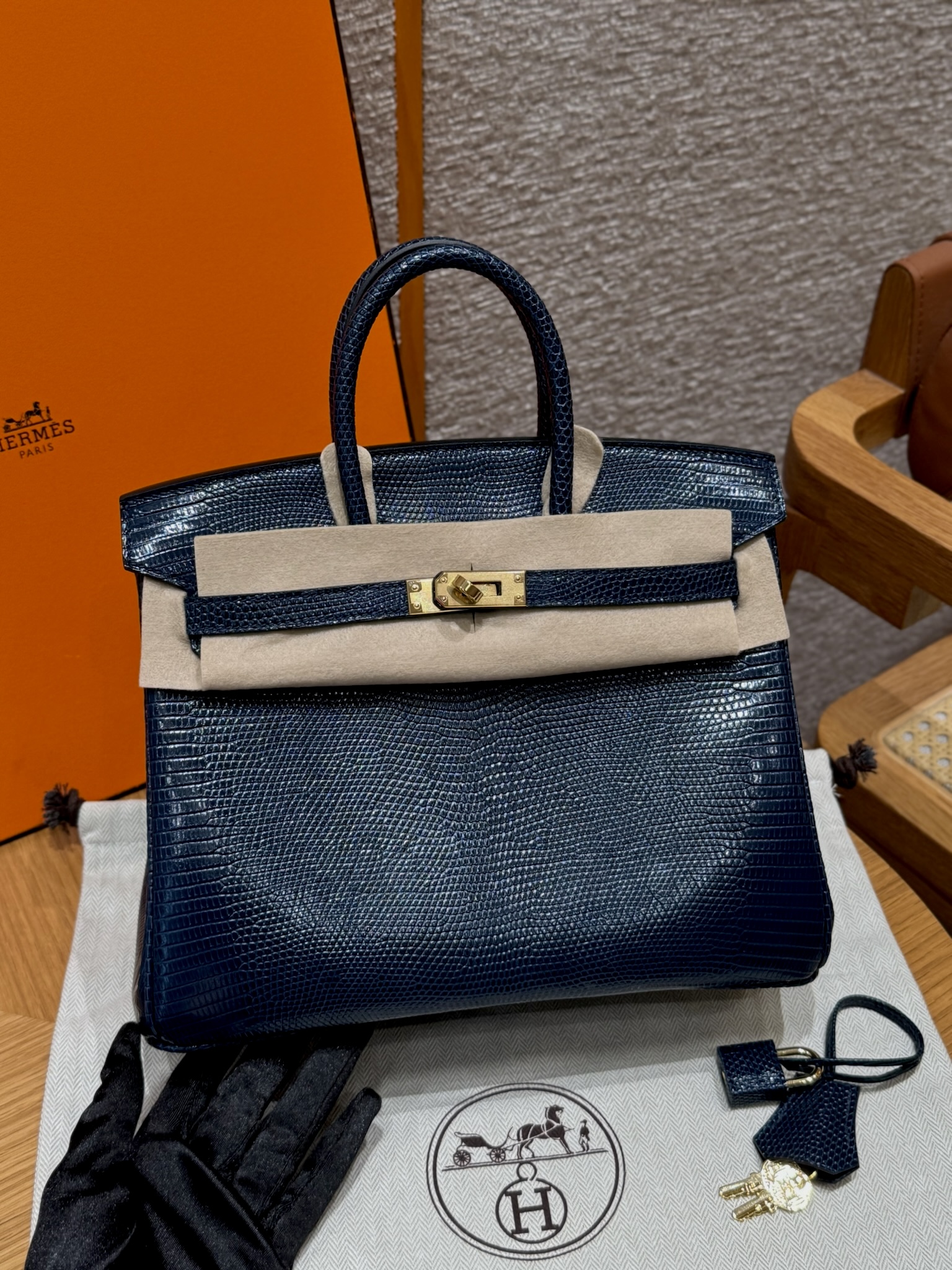 Birkin – Imported French lizard skin, premium stainless steel with 18K gold-plated hardware, fully handcrafted luxury custom-made ‼️ Blue Presse. - Jinteng Luxury Collection bags