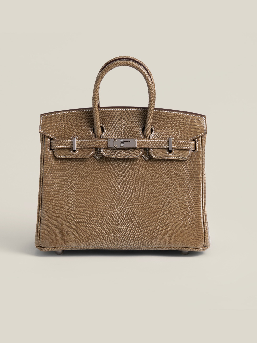 Birkin – Imported French lizard skin, premium stainless steel with 18K gold-plated hardware, fully handcrafted luxury custom-made ‼️ Hemp Rope Gray - Jinteng Luxury Collection bags