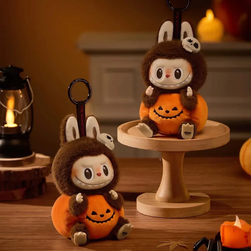 <Officially Licensed> Labubu Halloween Limited Edition Strange Carnival Plush Keychain Pumpkin POP MART