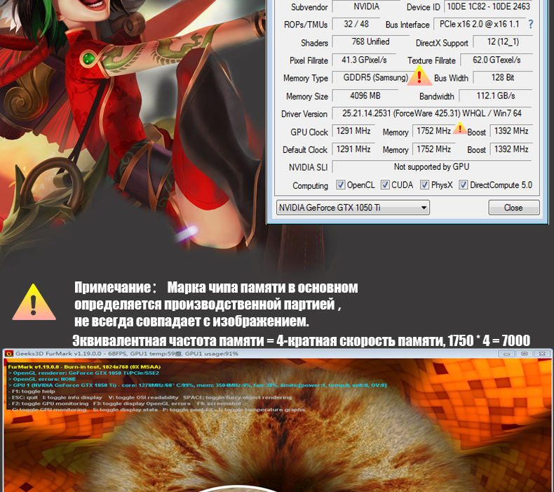 VEINEDA GTX 1050TI 4G  Graphics Cards128Bit GDDR5 PC gaming strong than GTX 960 4gb gtx750ti 4g Video card