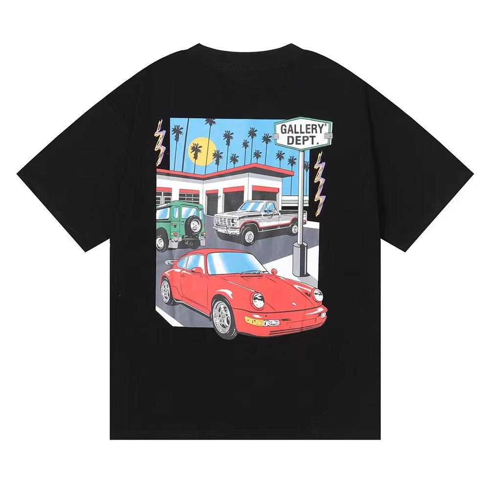 Red Car Back Picture Tee 2 Colors