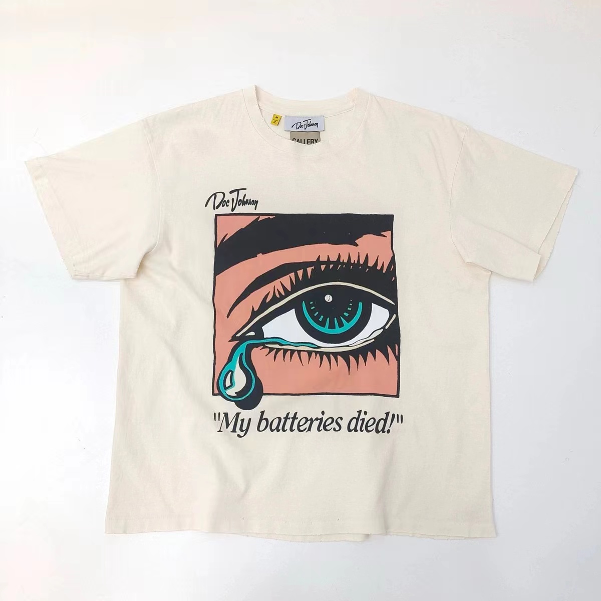 1:1 Version Tears Broken Heart Tee Beige Color