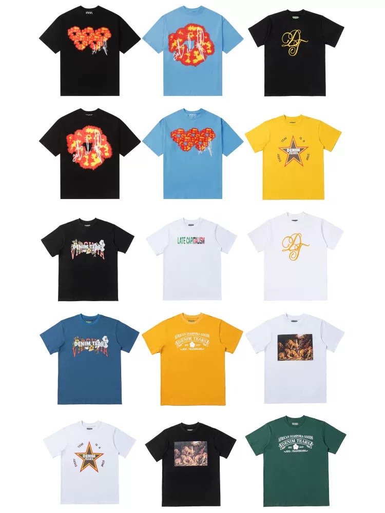 Cotton different style and colors oil painting tshirt